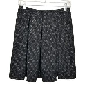 Soprano NWT Medium Black with Gold Silver Metallic Dots Circle Skirt Size Medium